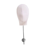 Maxbell Manikin Head Hat Display Head for Beginner Stylist Home Salon Making Styling White