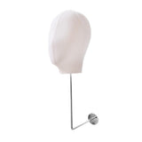 Maxbell Manikin Head Hat Display Head for Beginner Stylist Home Salon Making Styling White