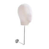 Maxbell Manikin Head Hat Display Head for Beginner Stylist Home Salon Making Styling White
