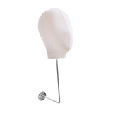 Maxbell Manikin Head Hat Display Head for Beginner Stylist Home Salon Making Styling White