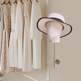 Maxbell Manikin Head Hat Display Head for Beginner Stylist Home Salon Making Styling White