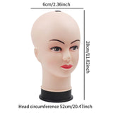 Maxbell Female Mannequin Head Prop Realistic Display Head Model for Hats Cap Makeup