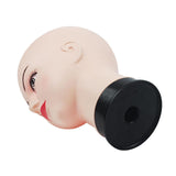 Maxbell Female Mannequin Head Prop Realistic Display Head Model for Hats Cap Makeup