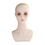 Maxbell Female Mannequin Head Wig Display Stand for Barbershop Beginner Stylist Home