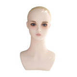 Maxbell Female Mannequin Head Wig Display Stand for Barbershop Beginner Stylist Home