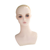 Maxbell Female Mannequin Head Wig Display Stand for Barbershop Beginner Stylist Home