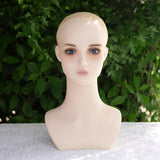 Maxbell Female Mannequin Head Wig Display Stand for Barbershop Beginner Stylist Home