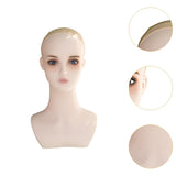 Maxbell Female Mannequin Head Wig Display Stand for Barbershop Beginner Stylist Home