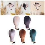 Maxbell Mannequin Head Sturdy Fashion Wall Mounted Wig Stand for Salon Shopping Mall Beige
