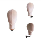 Maxbell Mannequin Head Sturdy Fashion Wall Mounted Wig Stand for Salon Shopping Mall Beige