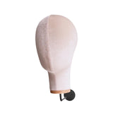 Maxbell Mannequin Head Sturdy Fashion Wall Mounted Wig Stand for Salon Shopping Mall Beige