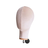 Maxbell Mannequin Head Sturdy Fashion Wall Mounted Wig Stand for Salon Shopping Mall Beige