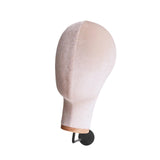 Maxbell Mannequin Head Sturdy Fashion Wall Mounted Wig Stand for Salon Shopping Mall Beige