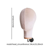 Maxbell Mannequin Head Sturdy Fashion Wall Mounted Wig Stand for Salon Shopping Mall Beige