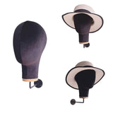 Maxbell Mannequin Head Sturdy Fashion Wall Mounted Wig Stand for Salon Shopping Mall Black