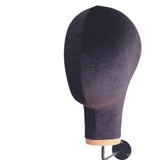 Maxbell Mannequin Head Sturdy Fashion Wall Mounted Wig Stand for Salon Shopping Mall Black