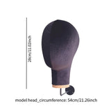 Maxbell Mannequin Head Sturdy Fashion Wall Mounted Wig Stand for Salon Shopping Mall Black