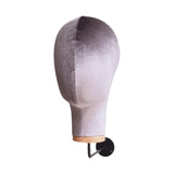 Maxbell Mannequin Head Sturdy Fashion Wall Mounted Wig Stand for Salon Shopping Mall Gray