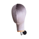 Maxbell Mannequin Head Sturdy Fashion Wall Mounted Wig Stand for Salon Shopping Mall Gray