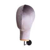 Maxbell Mannequin Head Sturdy Fashion Wall Mounted Wig Stand for Salon Shopping Mall Gray