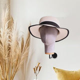 Maxbell Mannequin Head Sturdy Fashion Wall Mounted Wig Stand for Salon Shopping Mall Gray