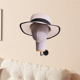 Maxbell Mannequin Head Sturdy Fashion Wall Mounted Wig Stand for Salon Shopping Mall Gray