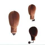 Maxbell Mannequin Head Sturdy Fashion Wall Mounted Wig Stand for Salon Shopping Mall Brown