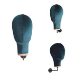 Maxbell Mannequin Head Sturdy Fashion Wall Mounted Wig Stand for Salon Shopping Mall Green