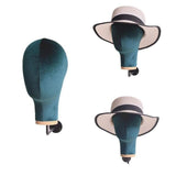 Maxbell Mannequin Head Sturdy Fashion Wall Mounted Wig Stand for Salon Shopping Mall Green