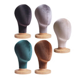 Maxbell Mannequin Head Model Sturdy Multipurpose Hat Rack for Barber Shop Home Salon Beige