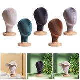 Maxbell Mannequin Head Model Sturdy Multipurpose Hat Rack for Barber Shop Home Salon Beige