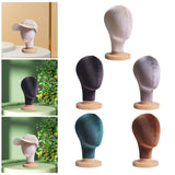 Maxbell Mannequin Head Model Sturdy Multipurpose Hat Rack for Barber Shop Home Salon Beige