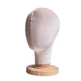 Maxbell Mannequin Head Model Sturdy Multipurpose Hat Rack for Barber Shop Home Salon Beige