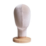 Maxbell Mannequin Head Model Sturdy Multipurpose Hat Rack for Barber Shop Home Salon Beige