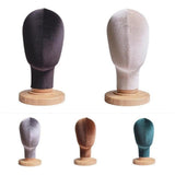 Maxbell Mannequin Head Model Sturdy Multipurpose Hat Rack for Barber Shop Home Salon Beige