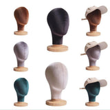Maxbell Mannequin Head Model Sturdy Multipurpose Hat Rack for Barber Shop Home Salon Beige