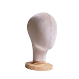 Maxbell Mannequin Head Model Sturdy Multipurpose Hat Rack for Barber Shop Home Salon Beige