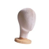Maxbell Mannequin Head Model Sturdy Multipurpose Hat Rack for Barber Shop Home Salon Beige