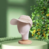 Maxbell Mannequin Head Model Sturdy Multipurpose Hat Rack for Barber Shop Home Salon Beige