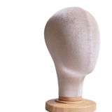Maxbell Mannequin Head Model Sturdy Multipurpose Hat Rack for Barber Shop Home Salon Beige