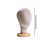 Maxbell Mannequin Head Model Sturdy Multipurpose Hat Rack for Barber Shop Home Salon Beige