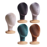 Maxbell Mannequin Head Model Sturdy Multipurpose Hat Rack for Barber Shop Home Salon Beige
