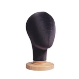 Maxbell Mannequin Head Model Sturdy Multipurpose Hat Rack for Barber Shop Home Salon Black