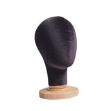 Maxbell Mannequin Head Model Sturdy Multipurpose Hat Rack for Barber Shop Home Salon Black