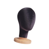 Maxbell Mannequin Head Model Sturdy Multipurpose Hat Rack for Barber Shop Home Salon Black
