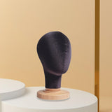 Maxbell Mannequin Head Model Sturdy Multipurpose Hat Rack for Barber Shop Home Salon Black