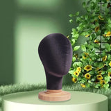 Maxbell Mannequin Head Model Sturdy Multipurpose Hat Rack for Barber Shop Home Salon Black