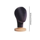 Maxbell Mannequin Head Model Sturdy Multipurpose Hat Rack for Barber Shop Home Salon Black