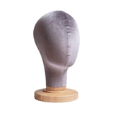 Maxbell Mannequin Head Model Sturdy Multipurpose Hat Rack for Barber Shop Home Salon Gray
