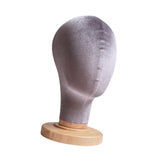 Maxbell Mannequin Head Model Sturdy Multipurpose Hat Rack for Barber Shop Home Salon Gray